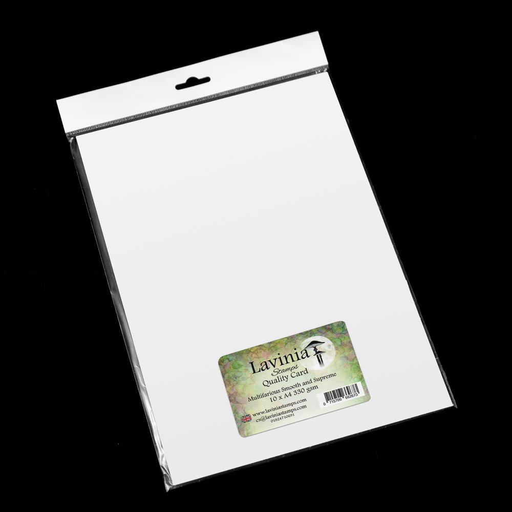 LAVINIA STAMPS LAVINIA CARTE DE QUALITÉ MULTIFAMILIALE LISSE ET SUPRÊME BLANC A4 10PC
