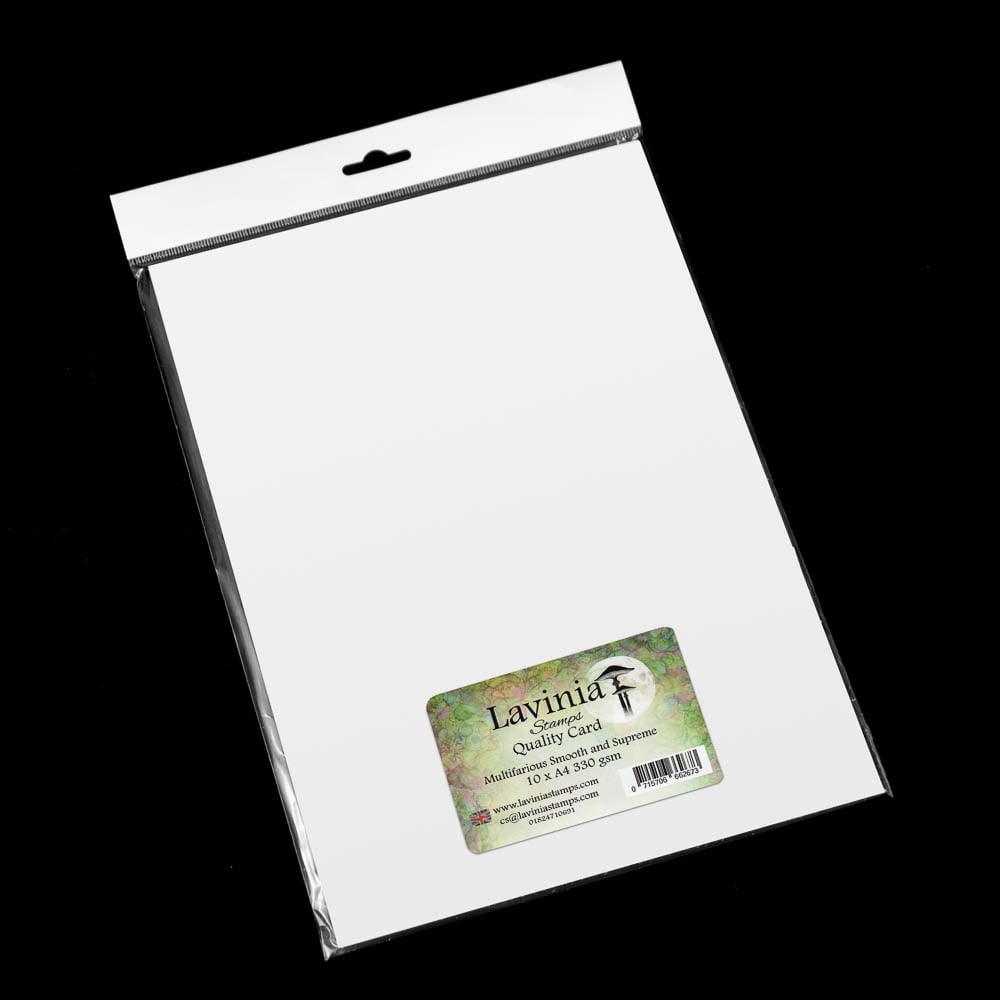 LAVINIA STAMPS LAVINIA QUALITY CARD MULTIFARIOUS SMOOTH AND SUPREME WHITE A4 10PC