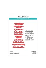 SPELLBINDERS SPELLBINDERS SPECTACULAR HOLIDAY SENTIMENTS CLEAR STAMP & DIE SET