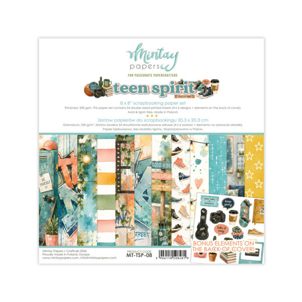 MINTAY MINTAY TEEN SPIRIT 8x8 PAPER PAD 24 SHEETS