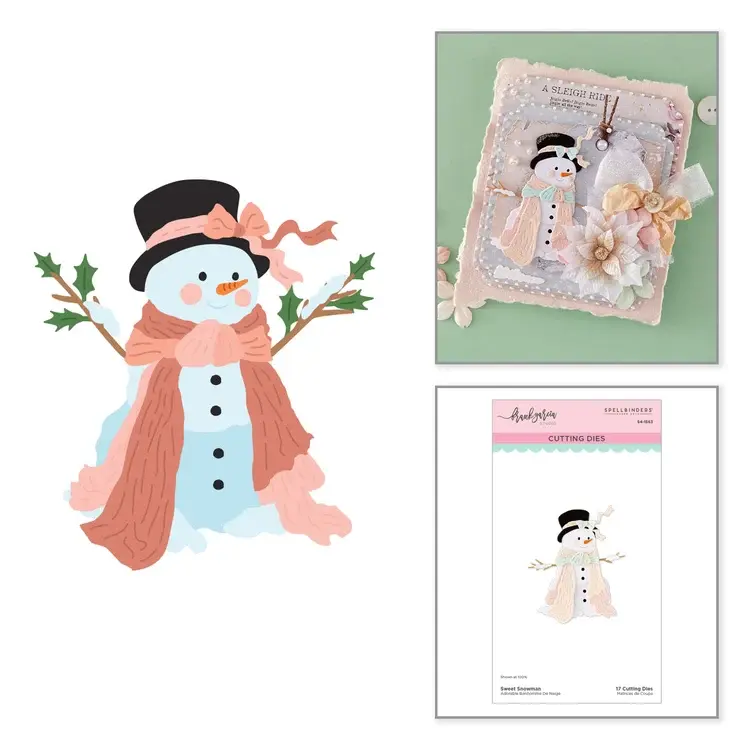 SPELLBINDERS SPELLBINDERS FRANK GARCIA SWEET SNOWMAN ETCHED DIE SET