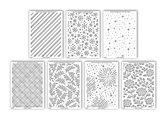 LDRS CREATIVE LDRS CREATIVE ANYTIME BACKGROUND STENCILS SET