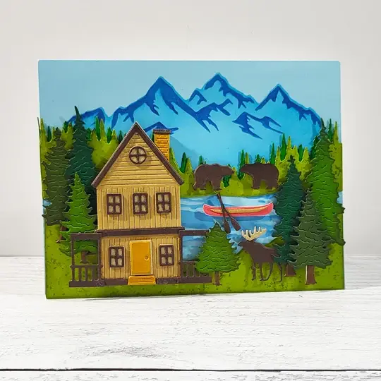 LDRS CREATIVE LDRS CREATIVE MOUNTAIN & LAKE LAYERING STENCIL