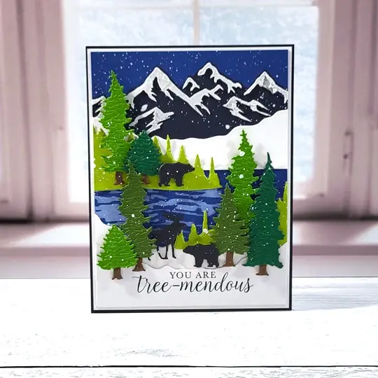 LDRS CREATIVE LDRS CREATIVE MOUNTAIN & LAKE LAYERING STENCIL
