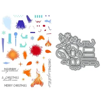 LDRS CREATIVE LDRS CREATIVE FUZZY WUZZIES A MISERLY SEASON STAMP & DIE SET