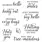 LDRS CREATIVE LDRS CREATIVE ACORNY HELLO SENTIMENTS CLEAR STAMP SET