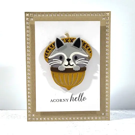 LDRS CREATIVE LDRS CREATIVE ACORNY HELLO SENTIMENTS CLEAR STAMP SET