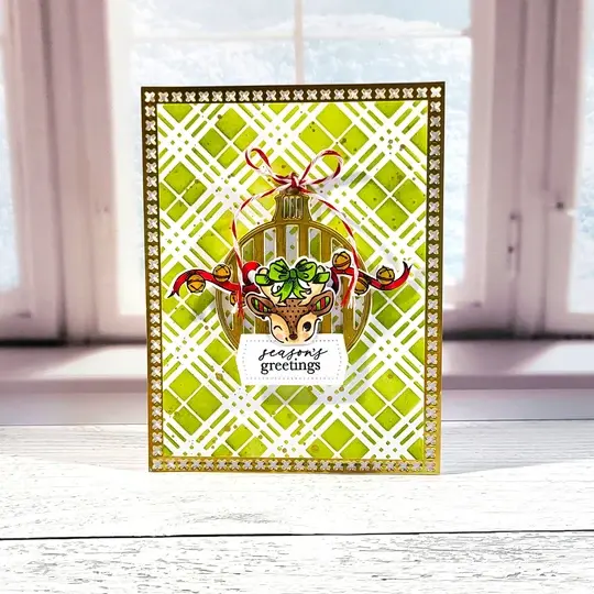 LDRS CREATIVE LDRS CREATIVE PATCHWORK REINDEER GAMES POSTAGE COLLAGE DIE SET