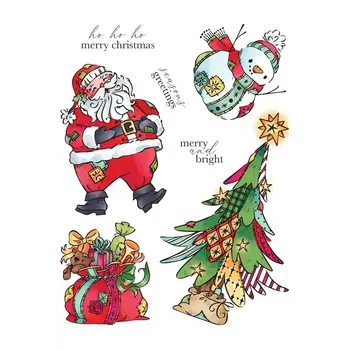 LDRS CREATIVE LDRS CREATIVE PATCHWORK CHRISTMAS CLEAR STAMP SET