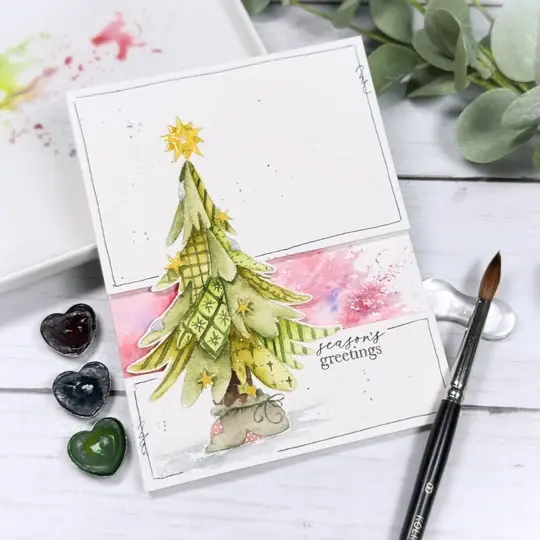 LDRS CREATIVE LDRS CREATIVE PATCHWORK CHRISTMAS CLEAR STAMP SET