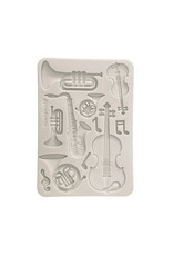 STAMPERIA STAMPERIA SYMPHONY MUSICAL INSTRUMENTS A5 MOULE EN SILICONE