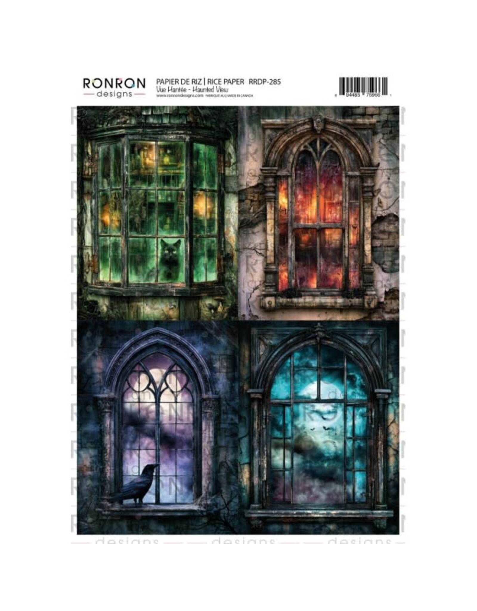 RONRON DESIGNS RONRON DESIGNS VUE HANTÉE PAPIER DE RIZ