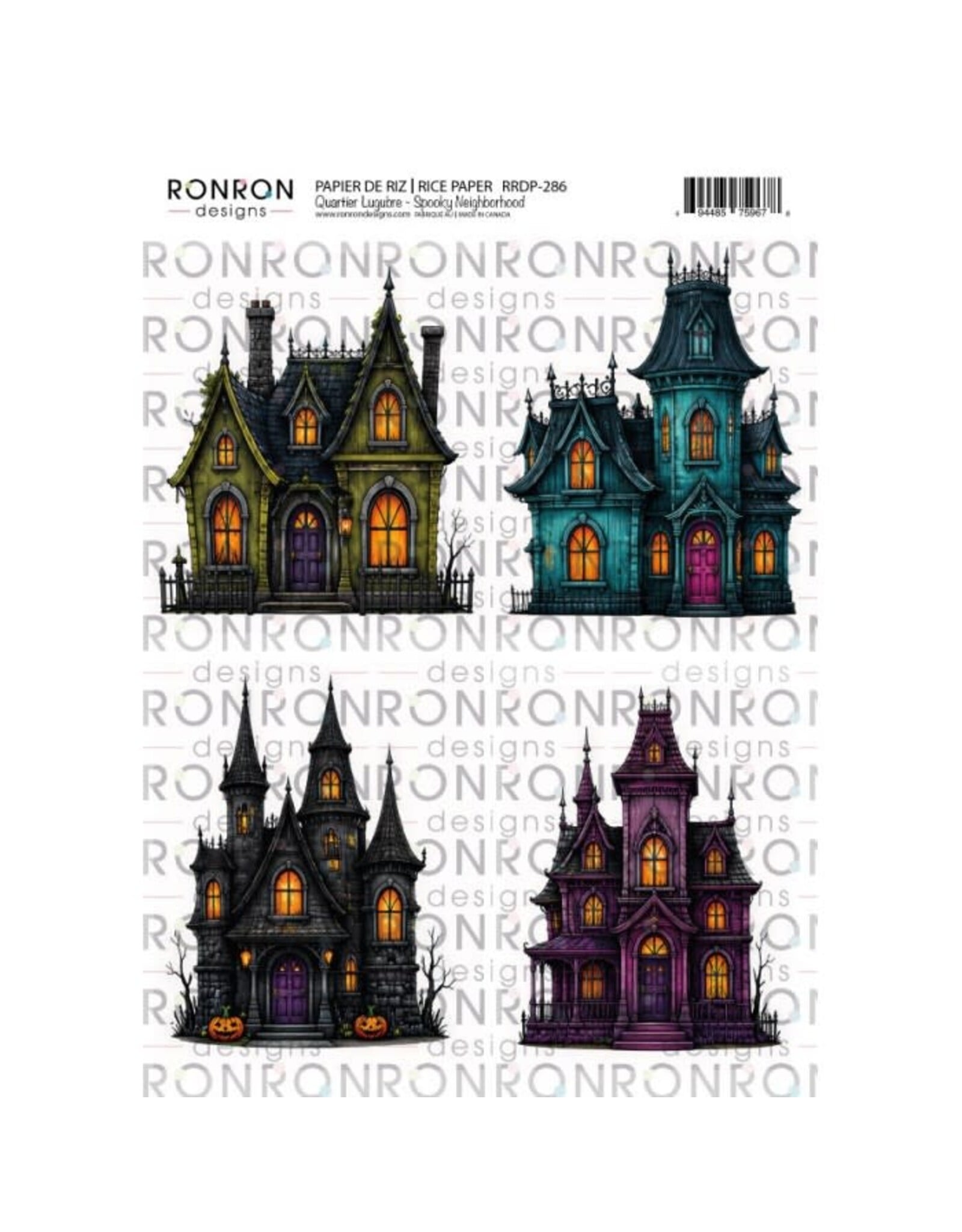 RONRON DESIGNS RONRON DESIGNS QUARTIER LUGUBRE RICE PAPER
