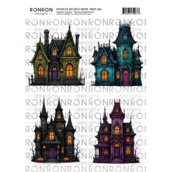 RONRON DESIGNS RONRON DESIGNS QUARTIER LUGUBRE PAPIER DE RIZ