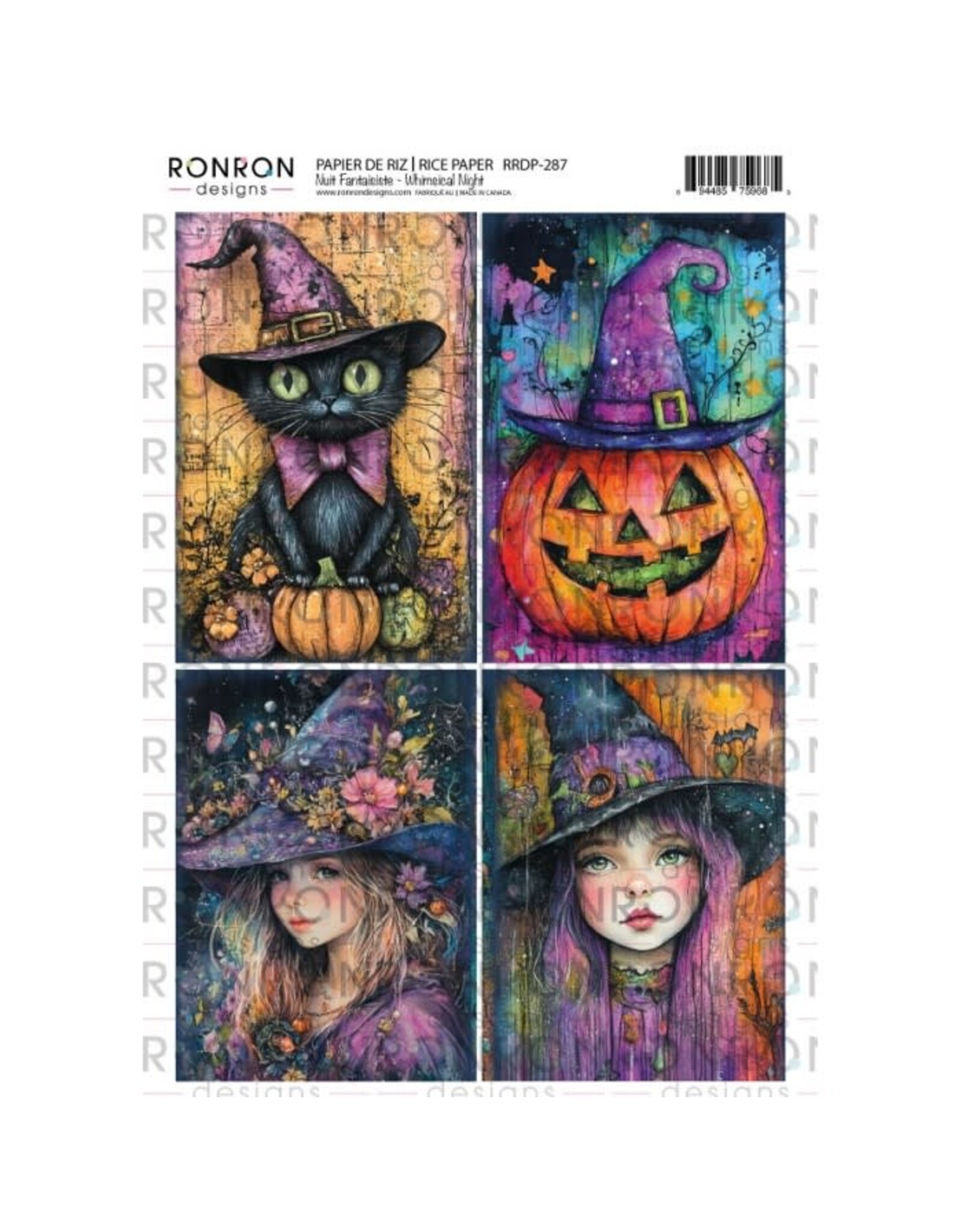 RONRON DESIGNS RONRON DESIGNS NUIT FANTAISISTE PAPIER DE RIZ
