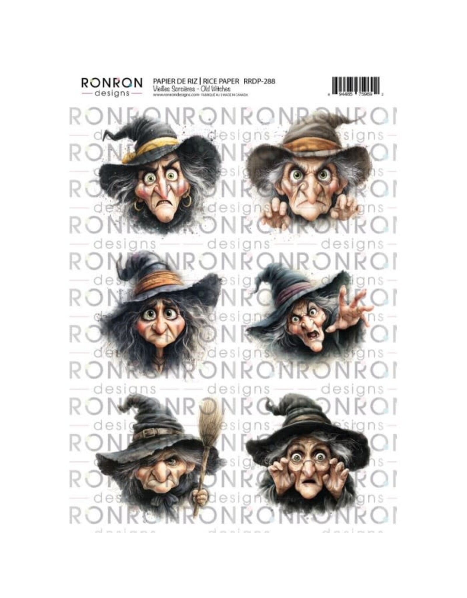 RONRON DESIGNS RONRON DESIGNS VIEILLES SORCIÈRES RICE PAPER