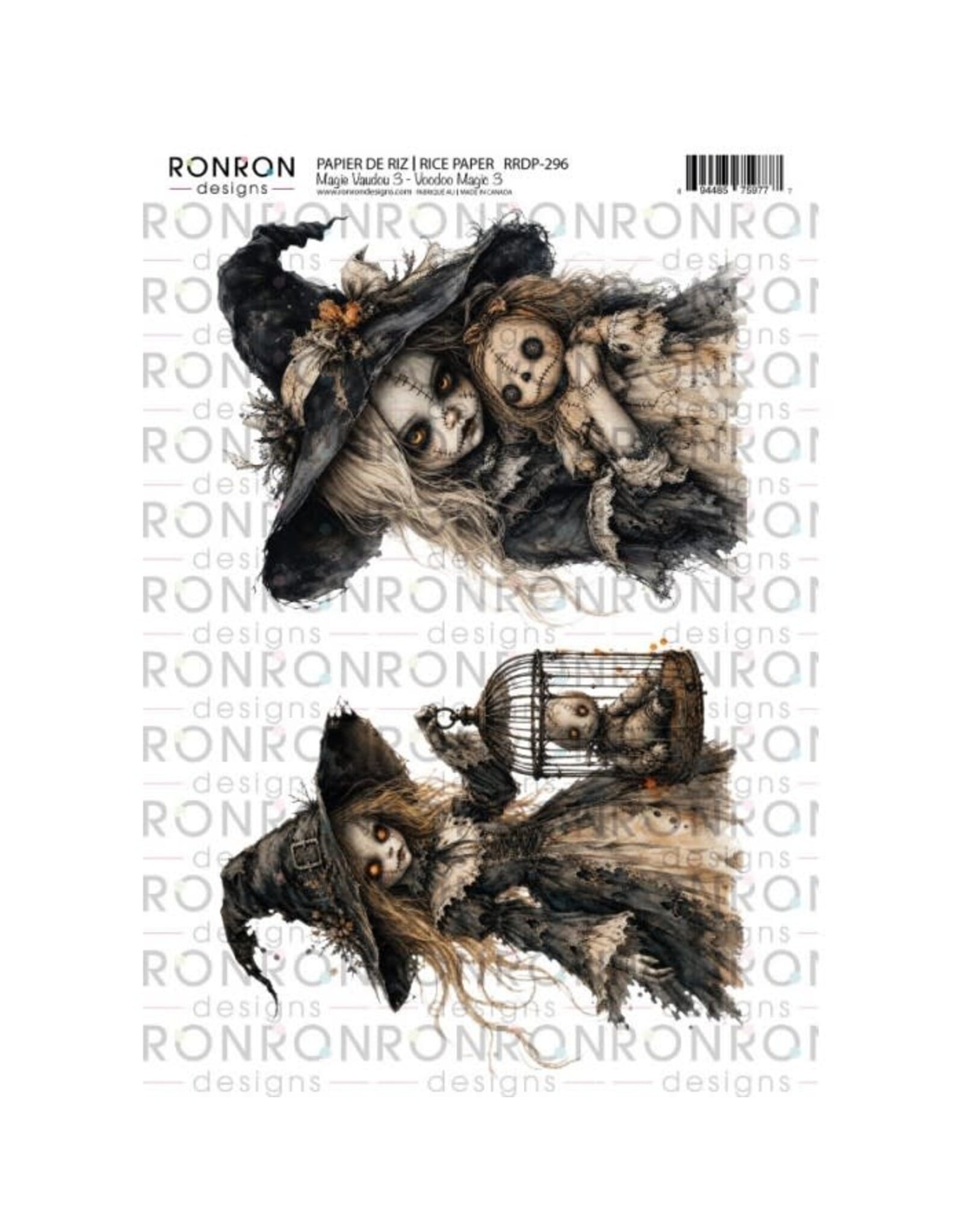 RONRON DESIGNS RONRON DESIGNS MAGIE VOUDOU 3 RICE PAPER