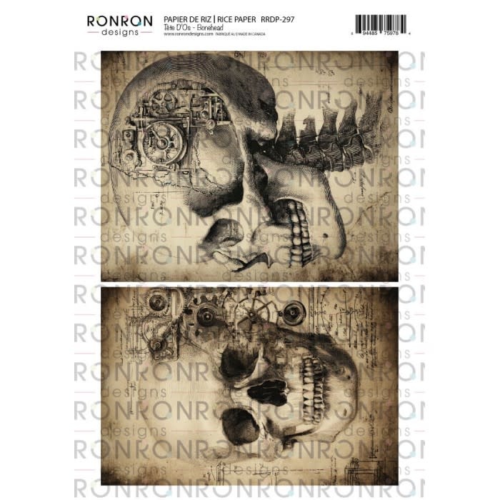 RONRON DESIGNS RONRON DESIGNS TÊTE D'OS RICE PAPER