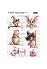 RONRON DESIGNS RONRON DESIGNS HALLOWEEN ROSE RICE PAPER