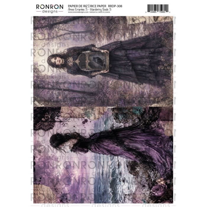 RONRON DESIGNS RONRON DESIGNS ÂMES ERRANTES 3 RICE PAPER
