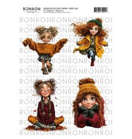 RONRON DESIGNS RONRON DESIGNS AIR D'AUTOMNE PAPIER DE RIZ