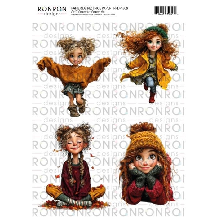 RONRON DESIGNS RONRON DESIGNS AIR D'AUTOMNE RICE PAPER