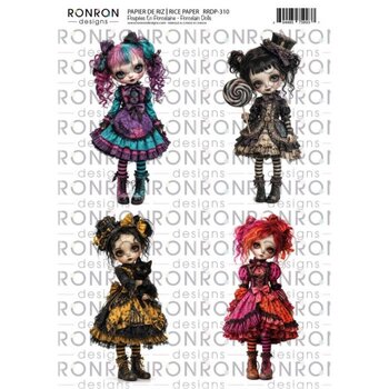 RONRON DESIGNS RONRON DESIGNS POUPÉES EN PORCELAINE PAPIER DE RIZ