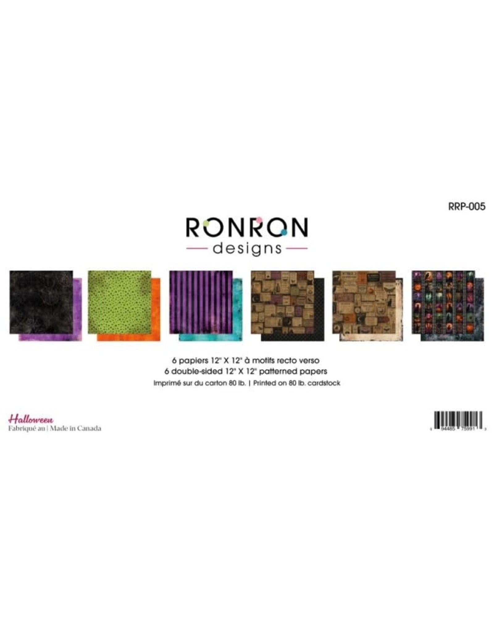 RONRON DESIGNS RONRON DESIGNS HALLOWEEN PATTERNED PAPERS