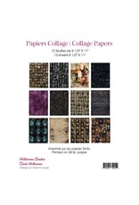 RONRON DESIGNS RONRON DESIGNS HALLOWEEN SOMBRE COLLAGE PAPERS