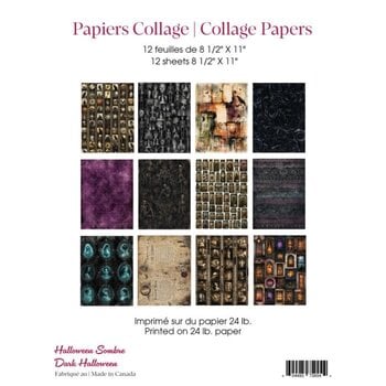 RONRON DESIGNS RONRON DESIGNS HALLOWEEN SOMBRE COLLAGE PAPERS