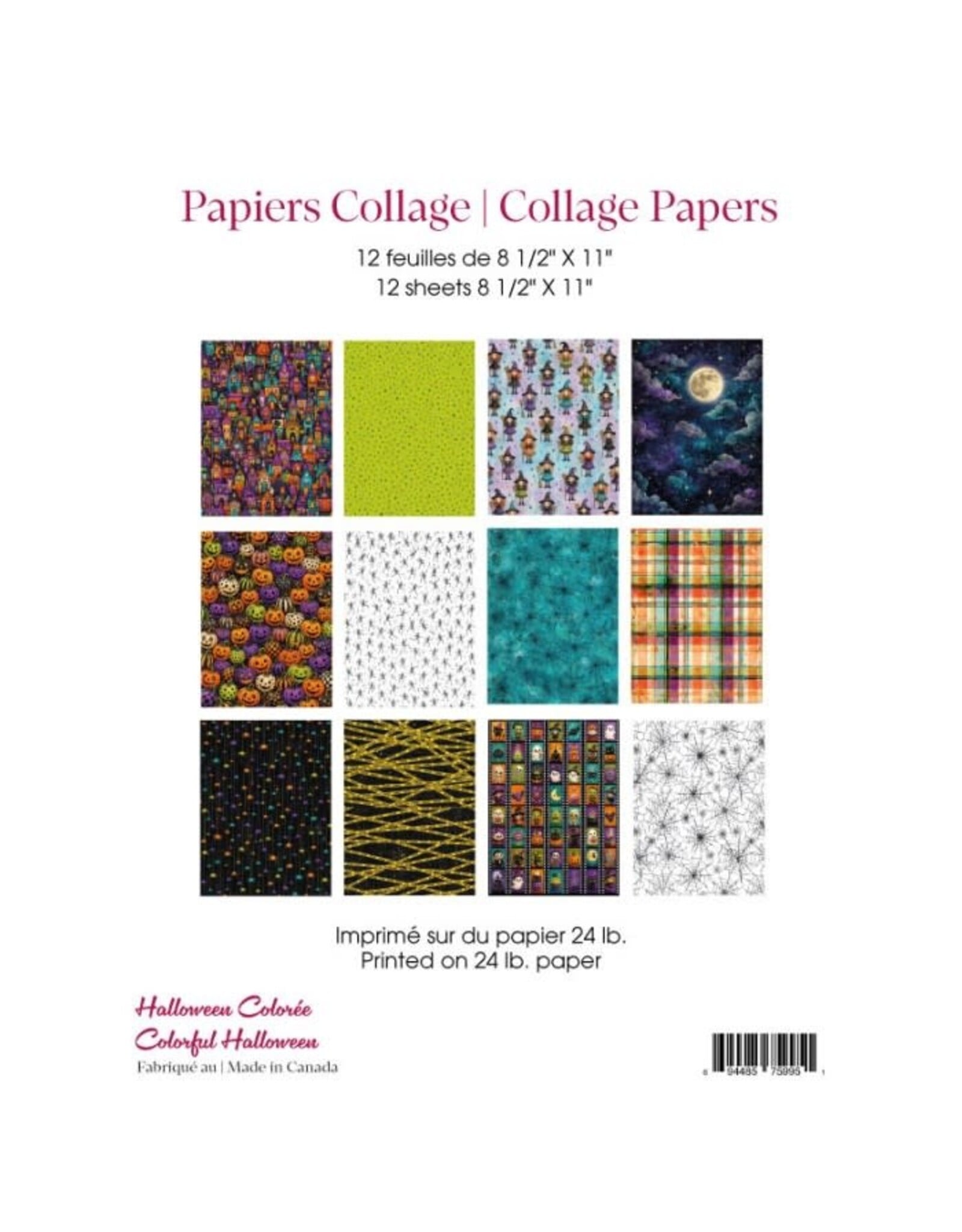 RONRON DESIGNS RONRON DESIGNS HALLOWEEN COLORÉE COLLAGE PAPERS