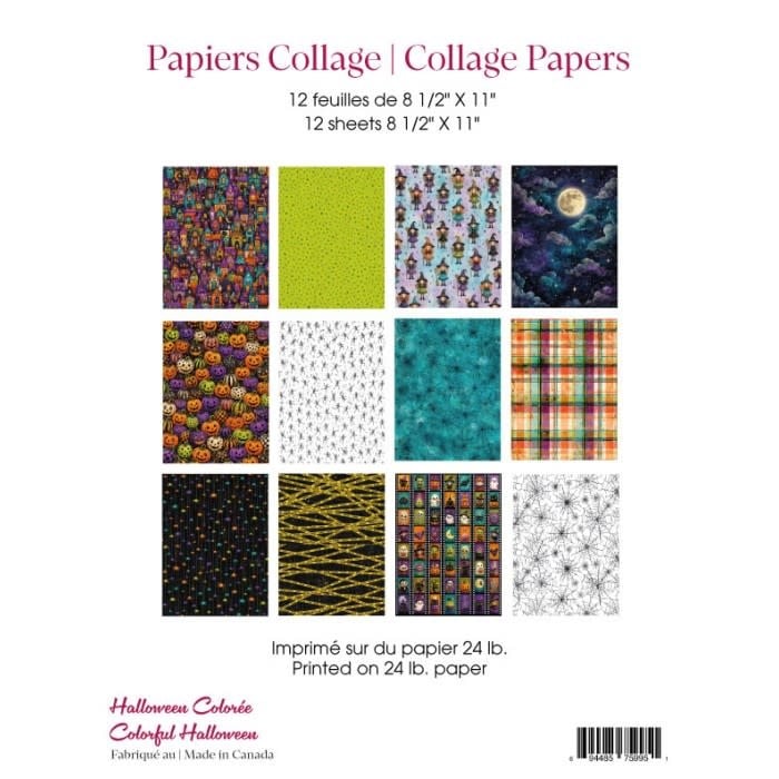 RONRON DESIGNS RONRON DESIGNS HALLOWEEN COLORÉE COLLAGE PAPERS