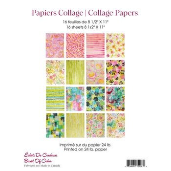 RONRON DESIGNS RONRON DESIGNS MARIKA LEMAY - ÉCLATS DE COULEURS PAPIERS COLLAGE