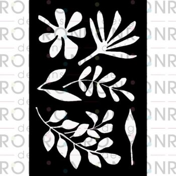 RONRON DESIGNS RONRON DESIGNS MARIKA LEMAY - BOTANIQUE 6x9 POCHOIR