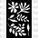RONRON DESIGNS RONRON DESIGNS MARIKA LEMAY - BOTANIQUE 6x9 STENCIL
