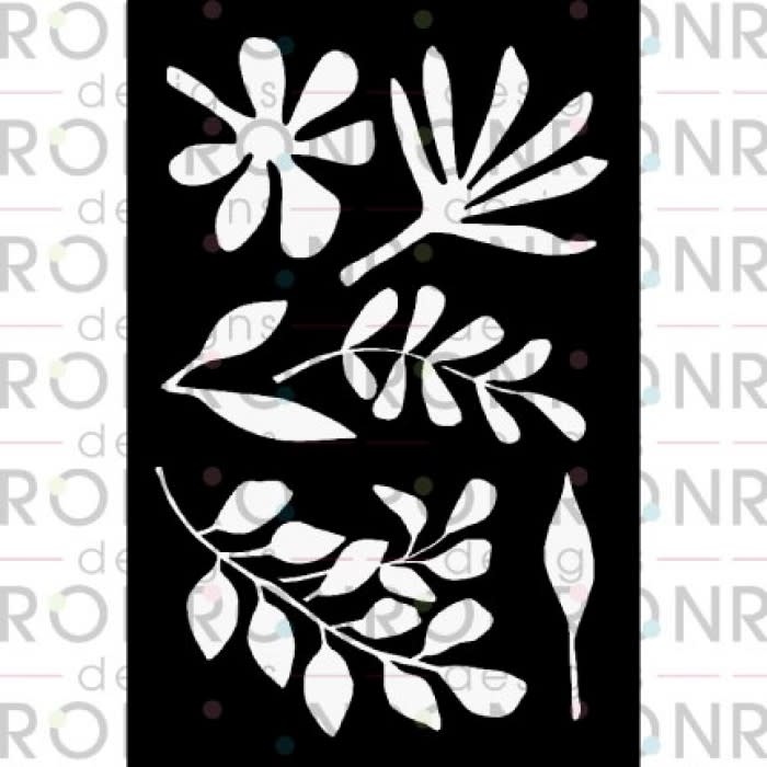RONRON DESIGNS RONRON DESIGNS MARIKA LEMAY - BOTANIQUE 6x9 STENCIL