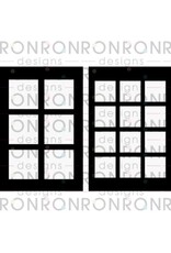 RONRON DESIGNS RONRON DESIGNS PAIRE DE CARRÉS 6x9 POCHOIR