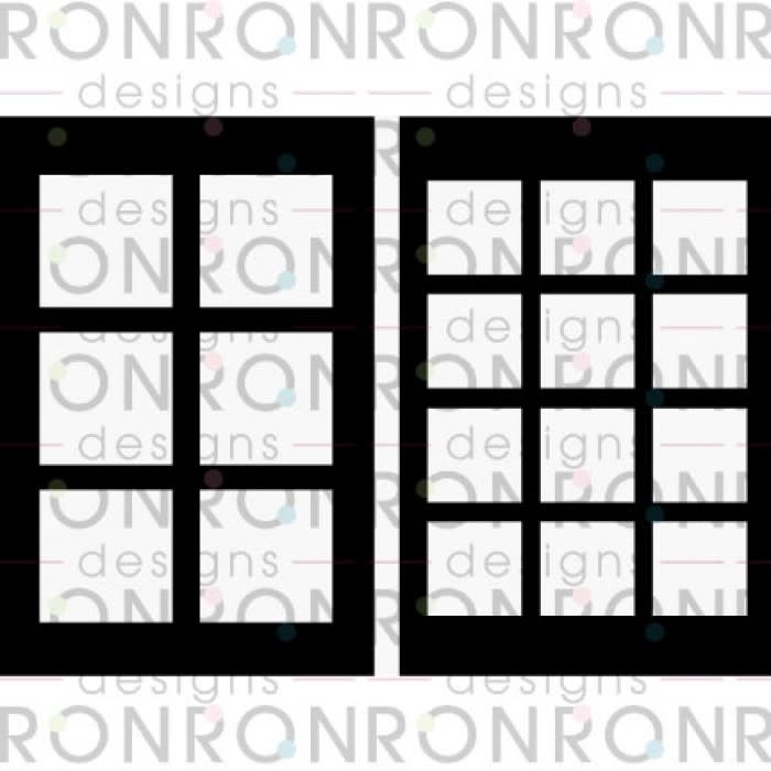 RONRON DESIGNS RONRON DESIGNS PAIRE DE CARRÉS 6x9 STENCIL