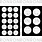 RONRON DESIGNS RONRON DESIGNS PAIRE DE CERCLES 6x9 STENCIL