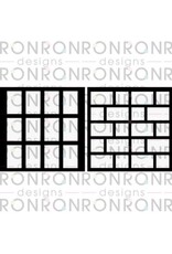 RONRON DESIGNS RONRON DESIGNS PAIRE DE RECTANGLES 8x8 STENCIL