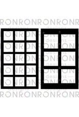 RONRON DESIGNS RONRON DESIGNS PAIRE DE CARRÉS 5x8 POCHOIR