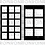 RONRON DESIGNS RONRON DESIGNS PAIRE DE CARRÉS 5x8 STENCIL