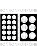 RONRON DESIGNS RONRON DESIGNS PAIRE DE CERCLES 5x8 POCHOIR