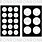 RONRON DESIGNS RONRON DESIGNS PAIRE DE CERCLES 5x8 STENCIL