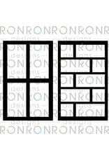 RONRON DESIGNS RONRON DESIGNS PAIRE DE RECTANGLES 5x8 POCHOIR