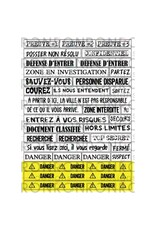 RONRON DESIGNS RONRON DESIGNS SCÈNE DE CRIME - WHITE STICKERS