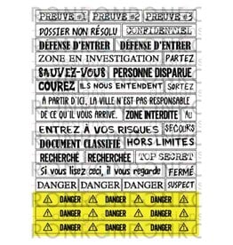 RONRON DESIGNS RONRON DESIGNS SCÈNE DE CRIME - WHITE STICKERS