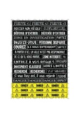 RONRON DESIGNS RONRON DESIGNS SCÈNE DE CRIME - BLACK STICKERS