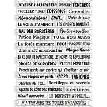 RONRON DESIGNS RONRON DESIGNS HALLOWEEN - AUTOCOLLANTS BLANC (FRANÇAIS)
