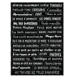 RONRON DESIGNS RONRON DESIGNS HALLOWEEN - BLACK STICKERS (FRENCH)